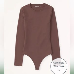 Abercrombie Long-Sleeve Seamless Fabric Crew Bodysuit